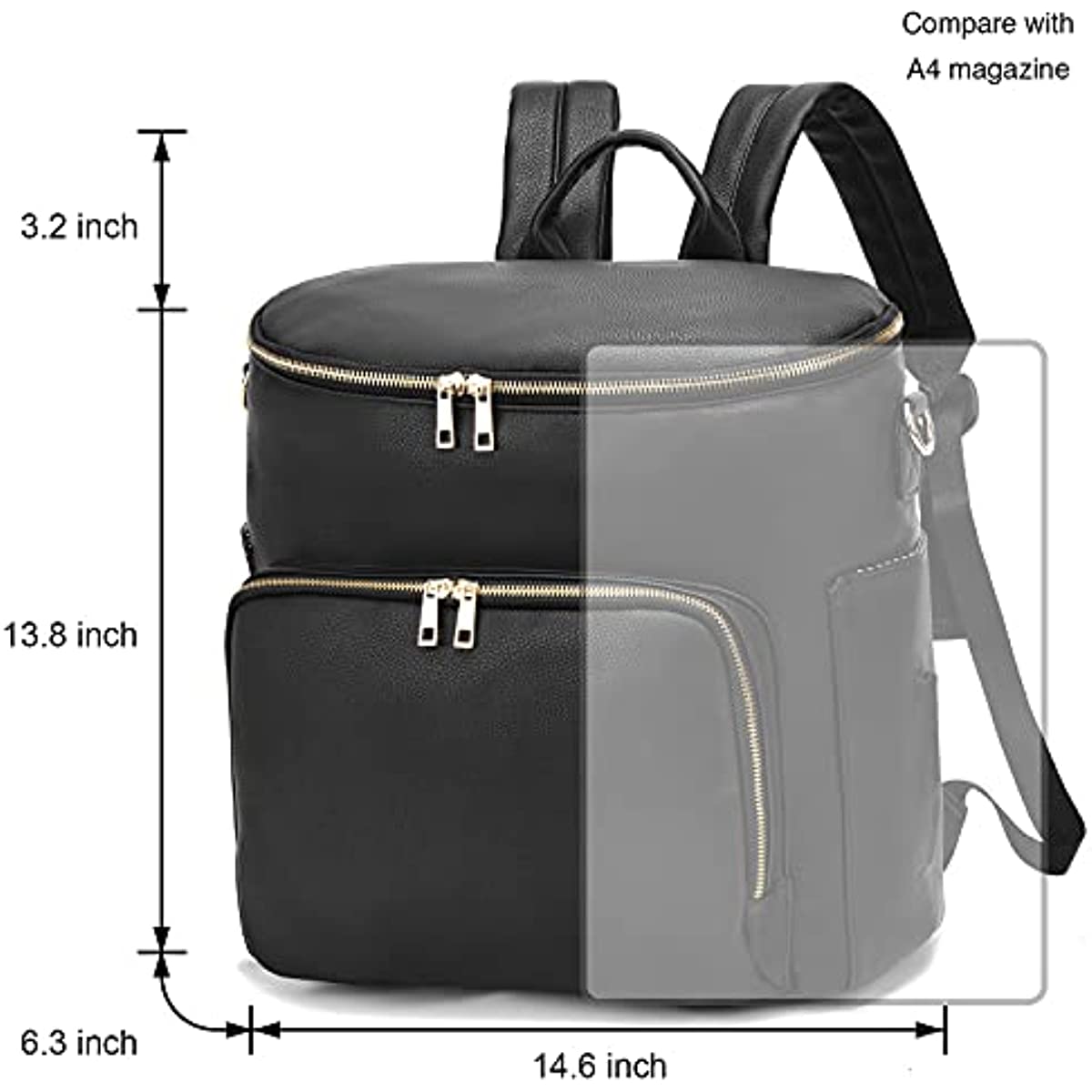 Diaper Bag Backpack Leather Ba - مراجعة Baby Clothing Bag وسعره