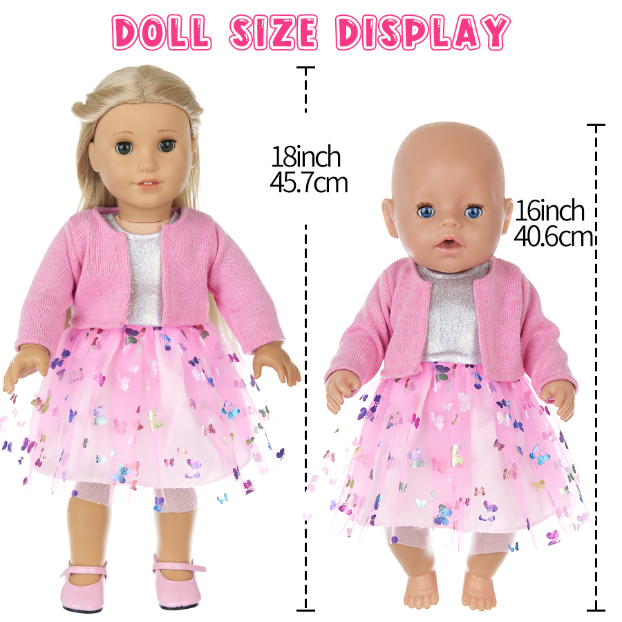 Doll Clothes for 16-18Inch 40- - مراجعة Baby Clothing Accessories وسعره