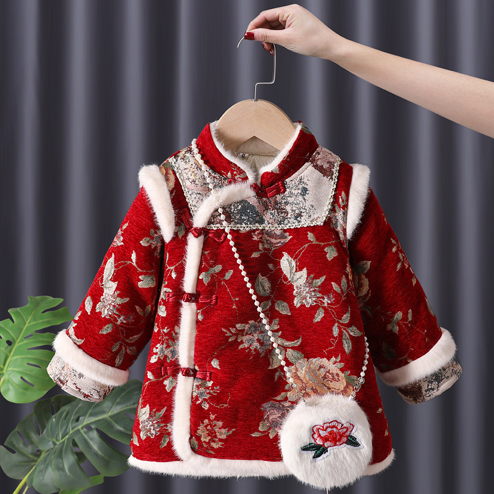 Winter Baby Girls Hanfu Kids P - مراجعة Baby Clothing Embroidery وسعره