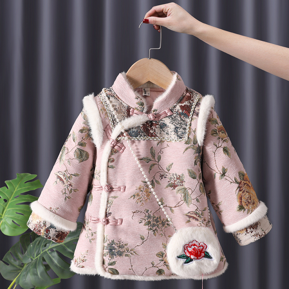 Winter Baby Girls Hanfu Kids P - مراجعة Baby Clothing Embroidery وسعره