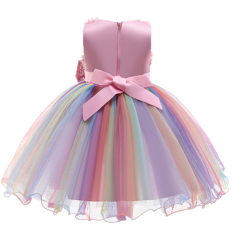 Girls Flower Sequins Tulle Rai - مراجعة Baby Z Clothing وسعره