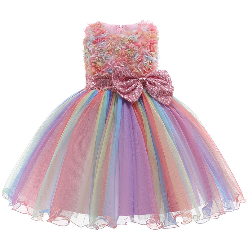 Girls Flower Sequins Tulle Rai - مراجعة Baby Z Clothing وسعره