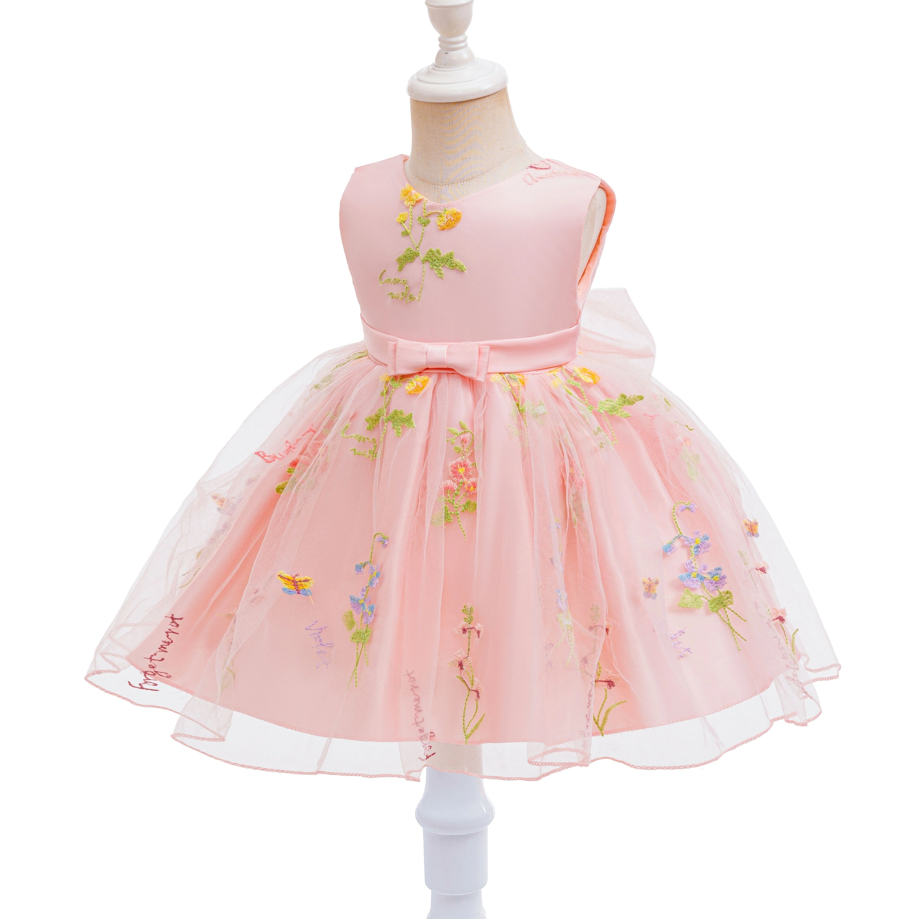 Baby Girls Party Dresses Embro - مراجعة Baby Clothing Embroidery وسعره