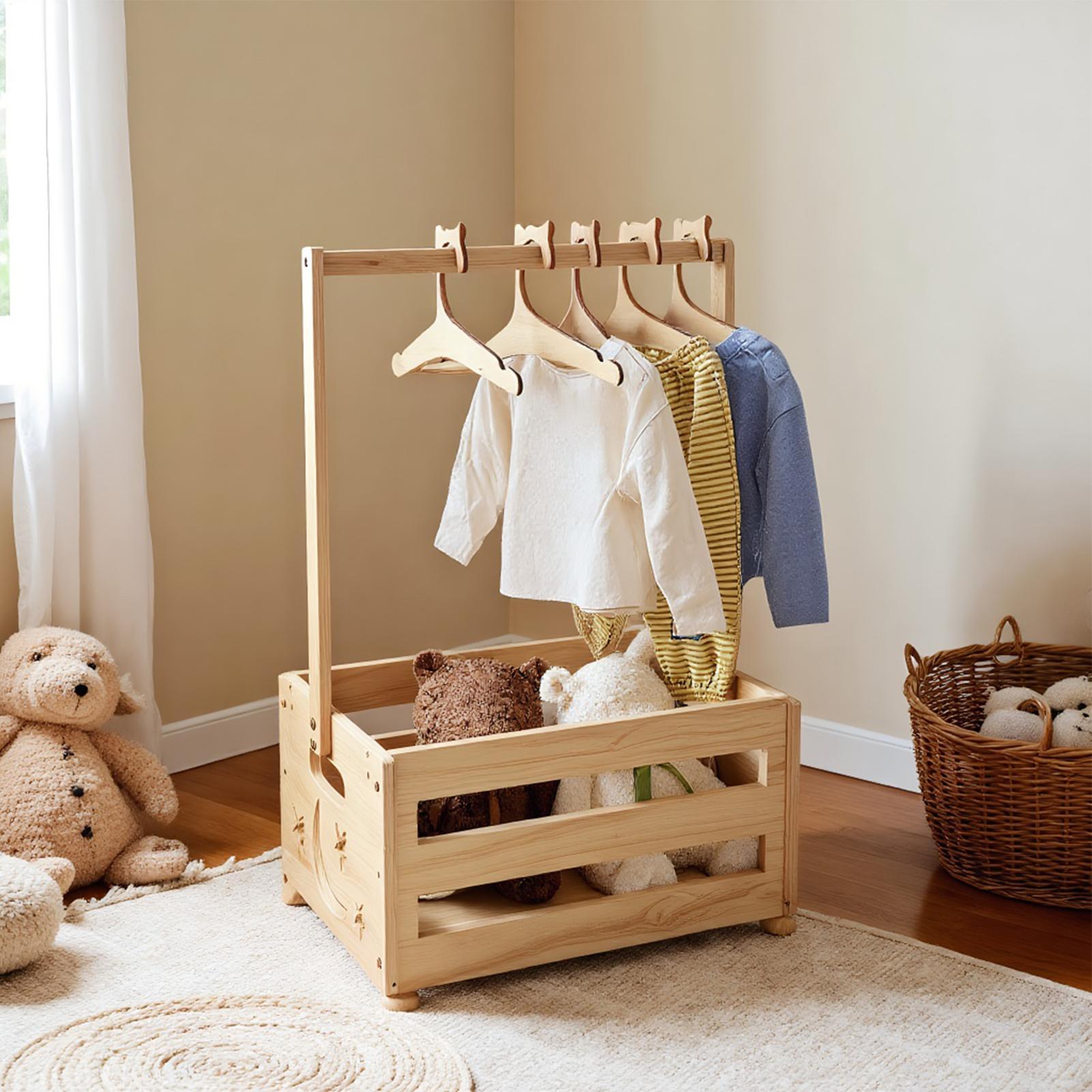Baby Clothes Storage Box With  - مراجعة Baby Clothing Rack For Baby Shower وسعره