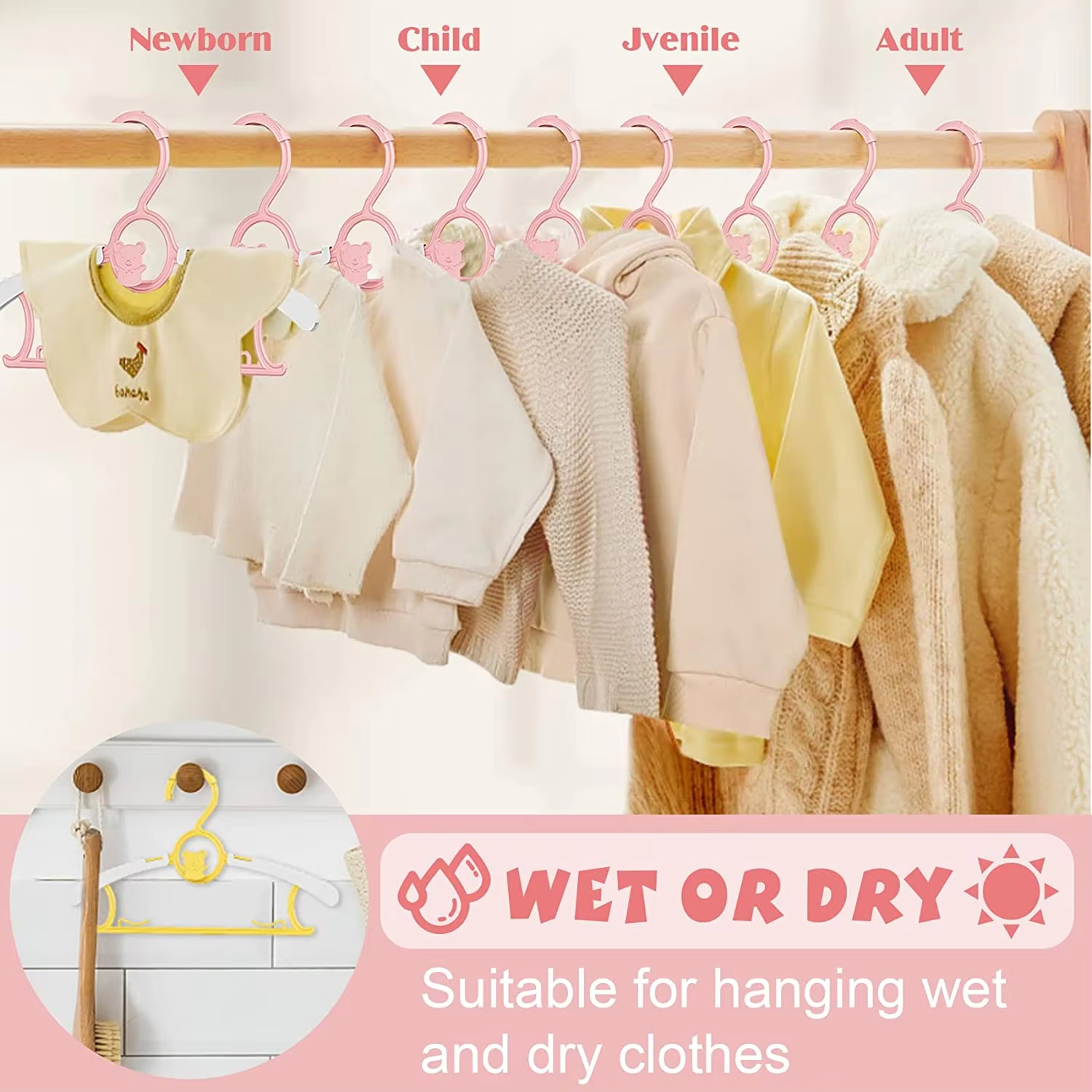 10Pack Anti-Slip Baby Clothes  - مراجعة Baby Clothing Organizer وسعره