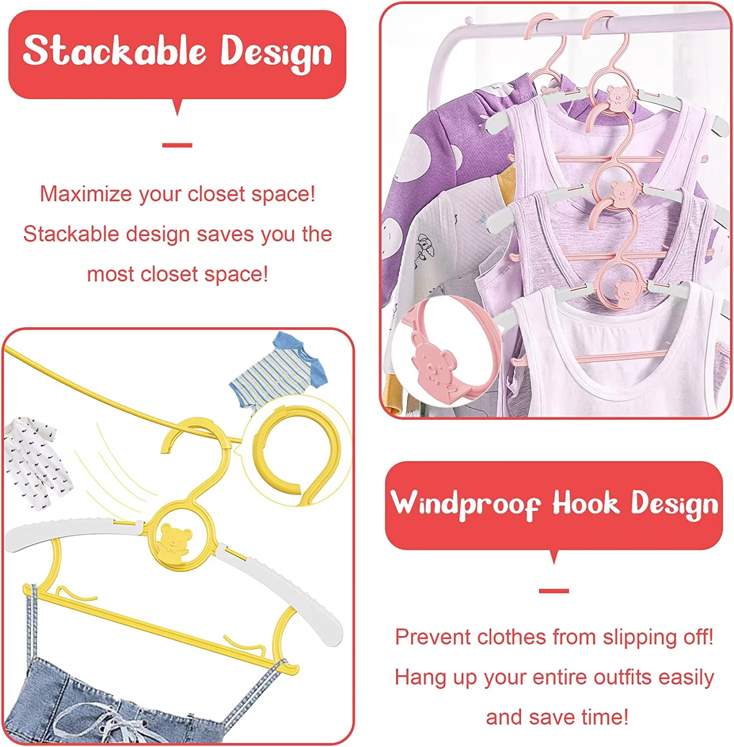 10Pack Anti-Slip Baby Clothes  - مراجعة Baby Clothing Organizer وسعره