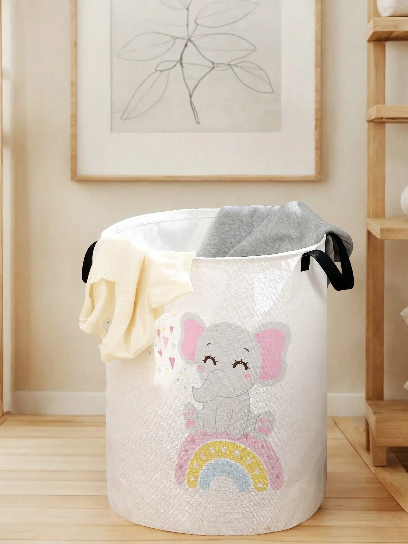 1pc Cute Elephant Pattern Fold - مراجعة Baby Clothing Organizer وسعره