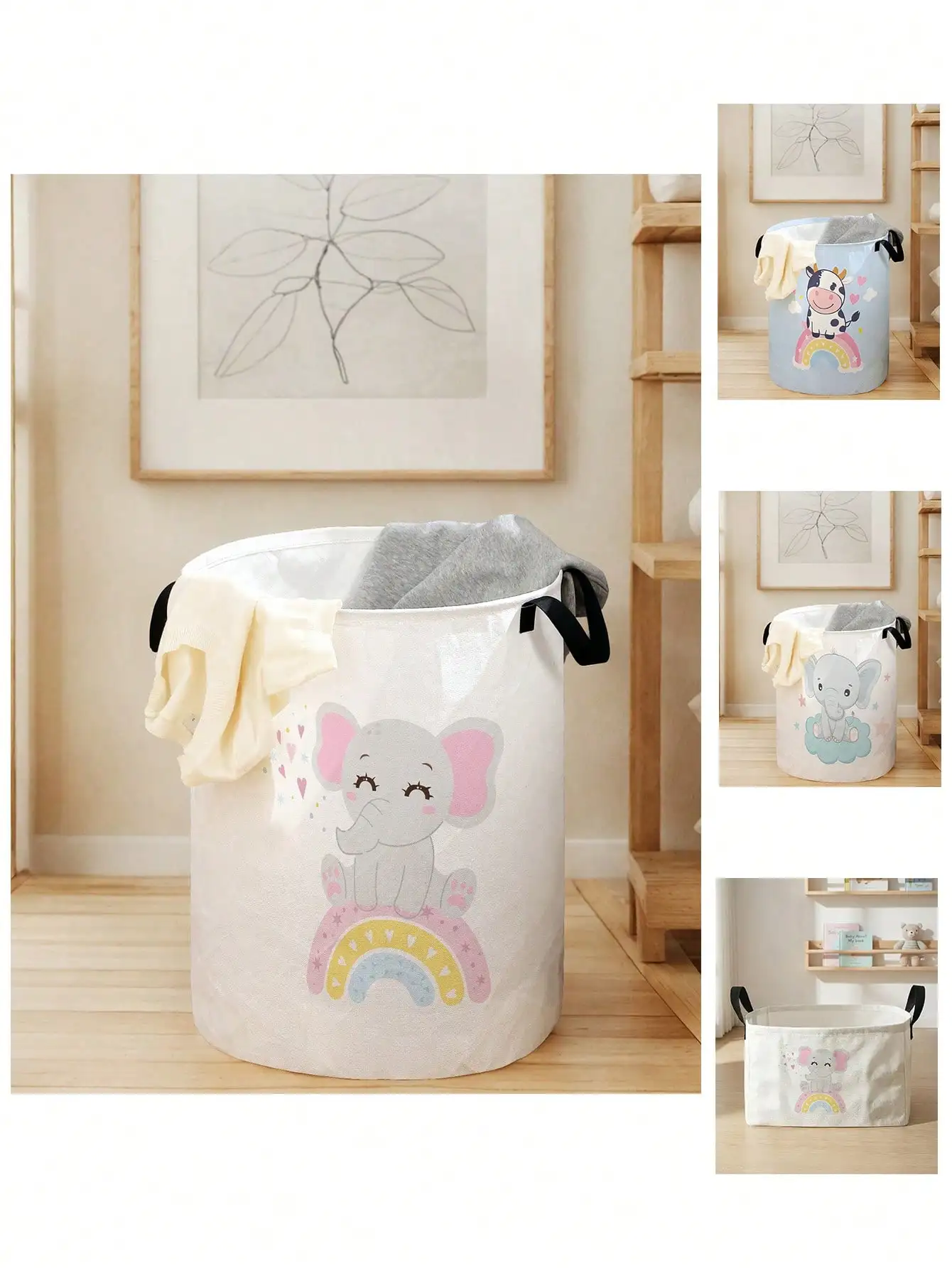 1pc Cute Elephant Pattern Fold - مراجعة Baby Clothing Organizer وسعره