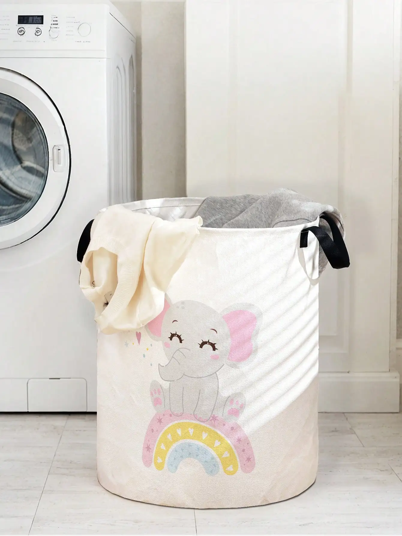 1pc Cute Elephant Pattern Fold - مراجعة Baby Clothing Organizer وسعره