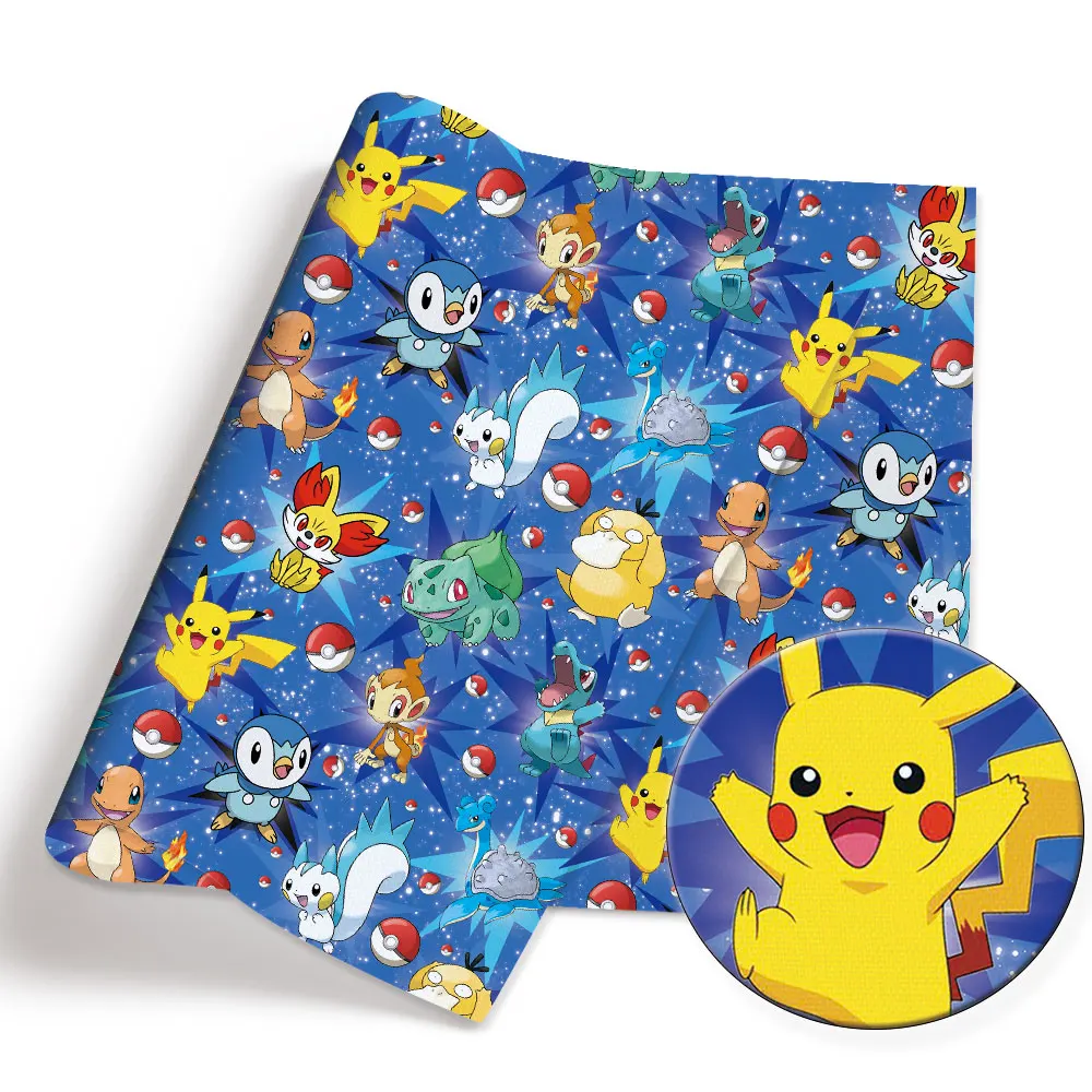 Pokemon Cartoon Fabric140*50cm - مراجعة Baby Clothing Quilt وسعره