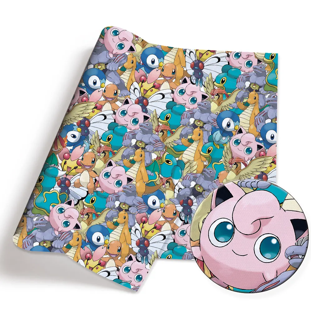 Pokemon Cartoon Fabric140*50cm - مراجعة Baby Clothing Quilt وسعره
