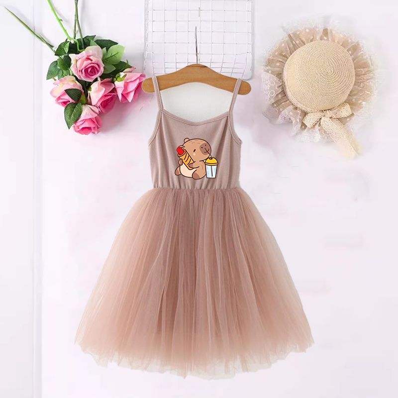 Capybara Girls Dresses Anime P - مراجعة Baby Z Clothing وسعره