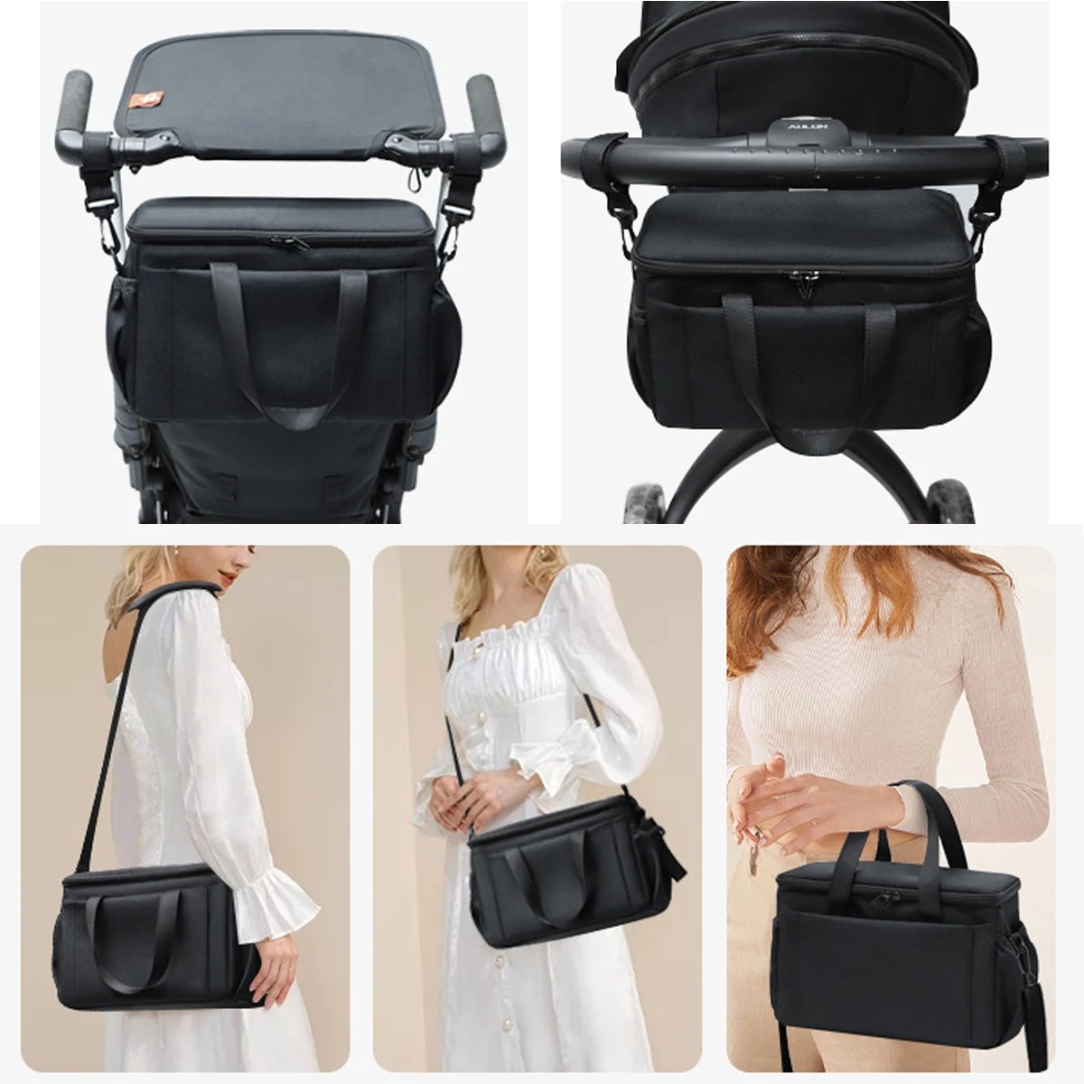 Stroller Organizer Bags Mummy  - مراجعة Baby Clothing Hamper وسعره