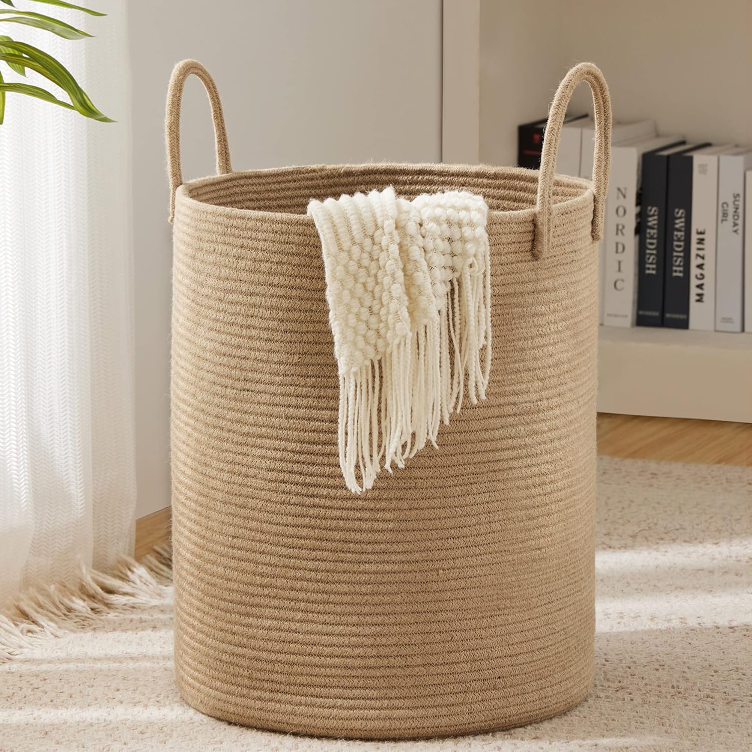 Large Storage Basket Tall Wove - مراجعة Baby Clothing Hamper وسعره