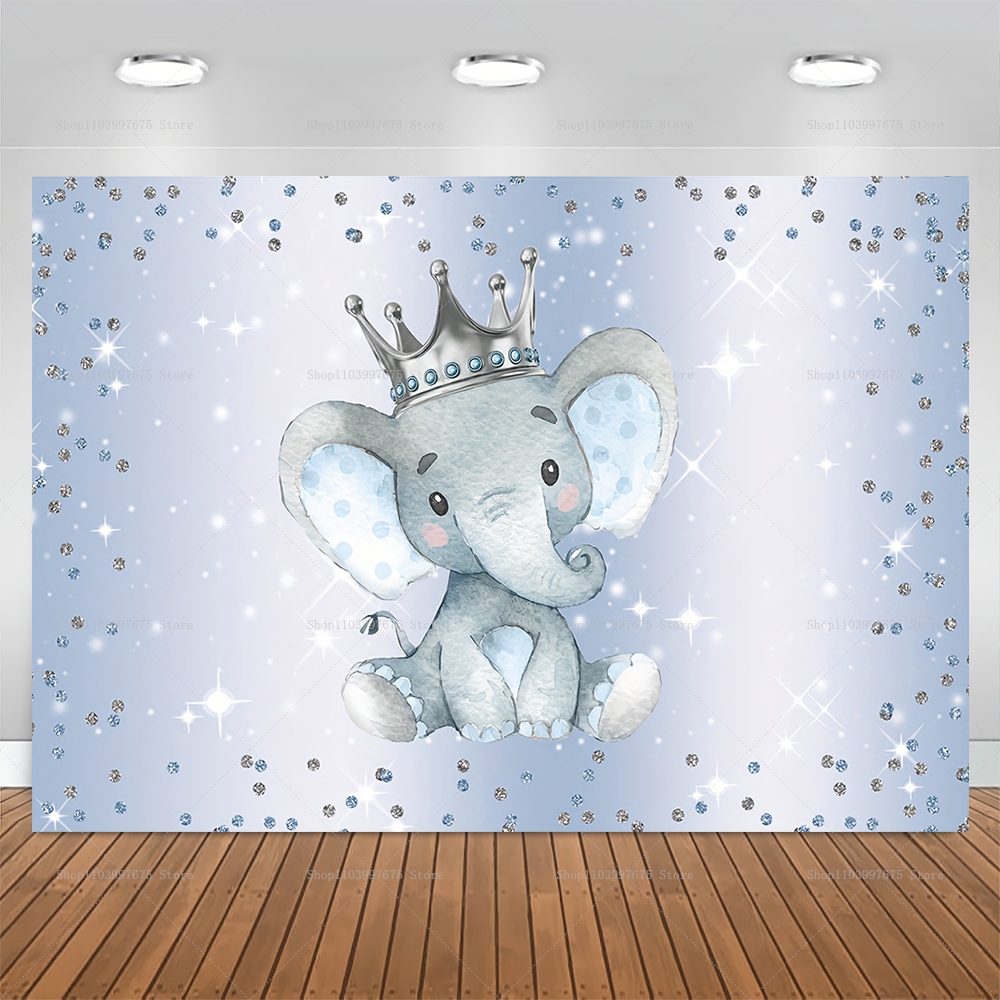 Elephant Flower Backdrop Pink  - مراجعة Baby Clothing Elephant وسعره