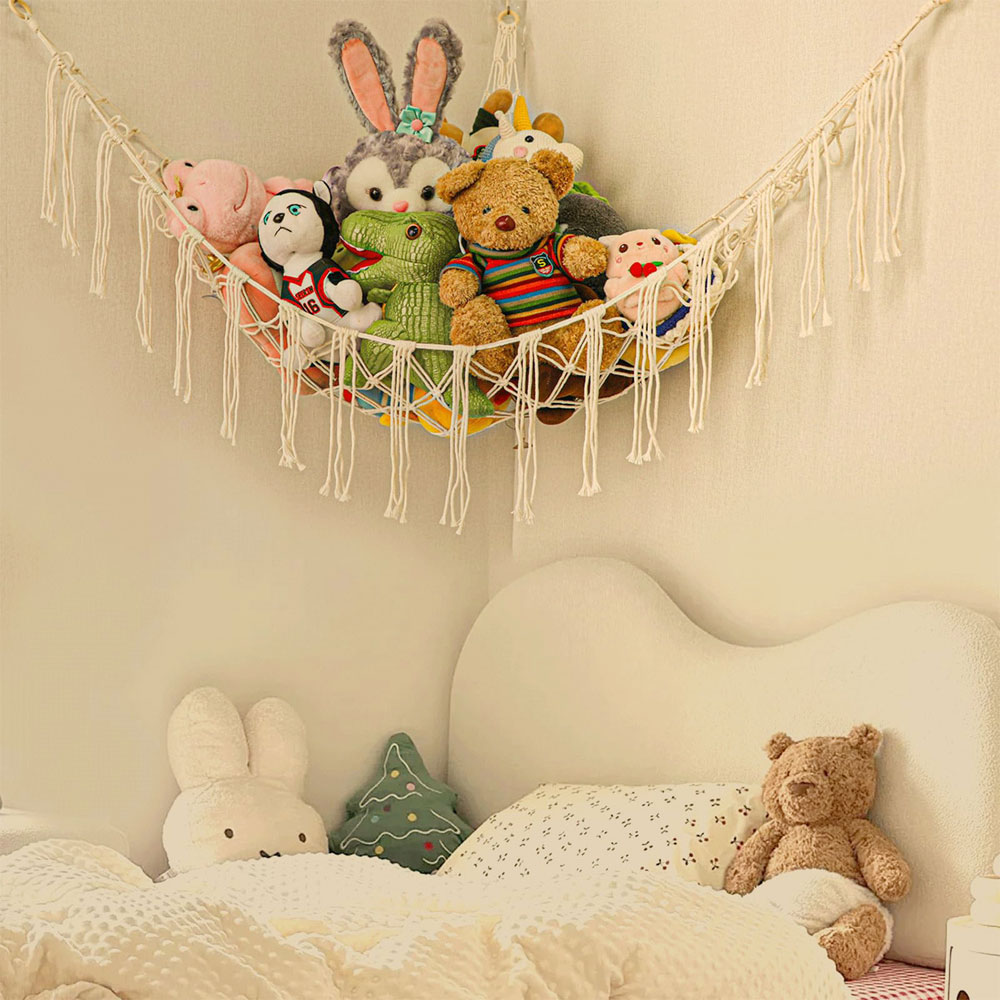 Cotton Toy Hammocks Wall Corne - مراجعة Baby Clothing Organizer وسعره