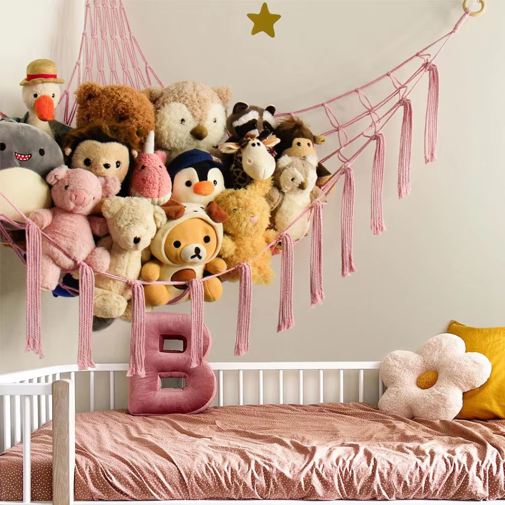 Cotton Toy Hammocks Wall Corne - مراجعة Baby Clothing Organizer وسعره