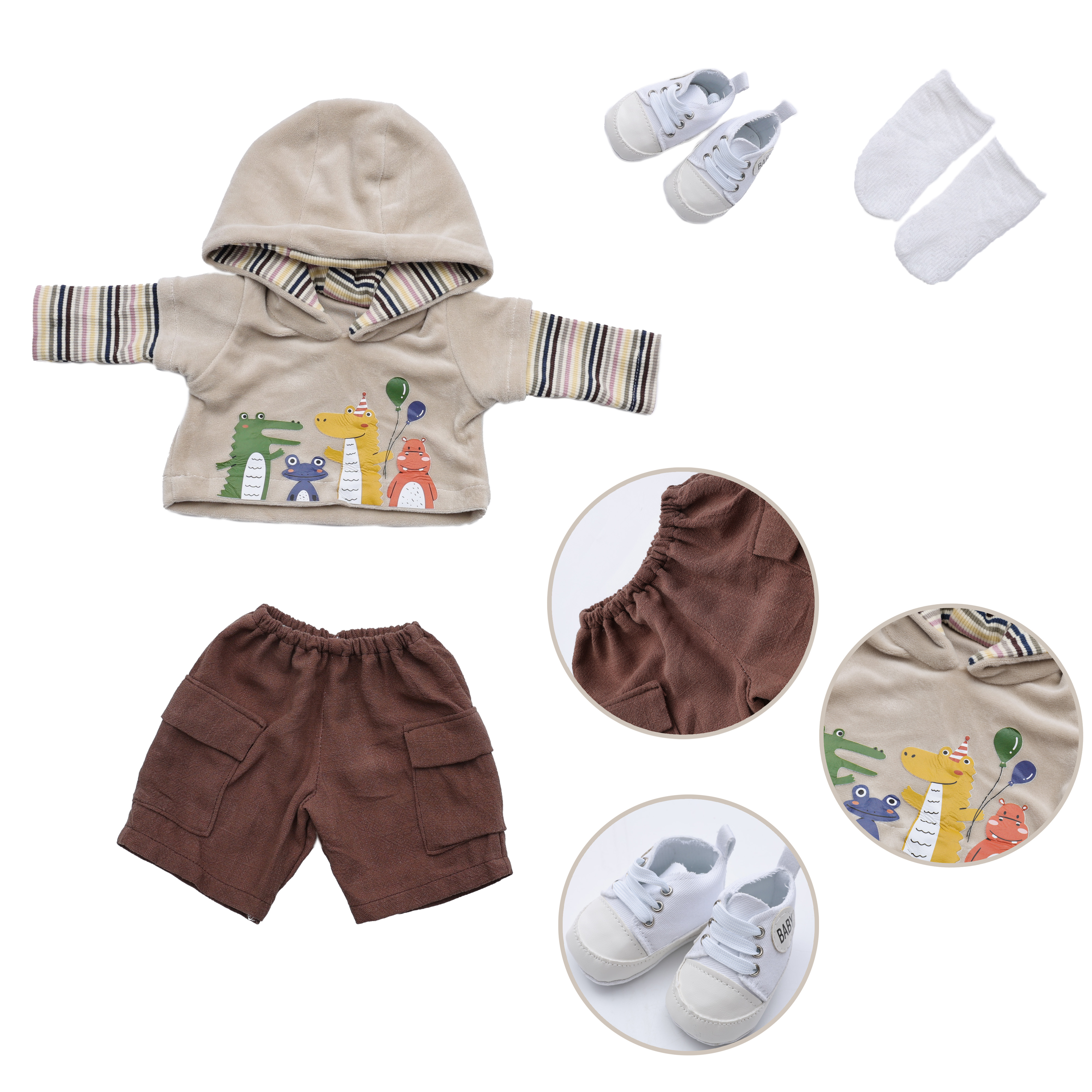 35pcs Cloveray Reborn Baby Dol - مراجعة Baby Clothing Accessories وسعره