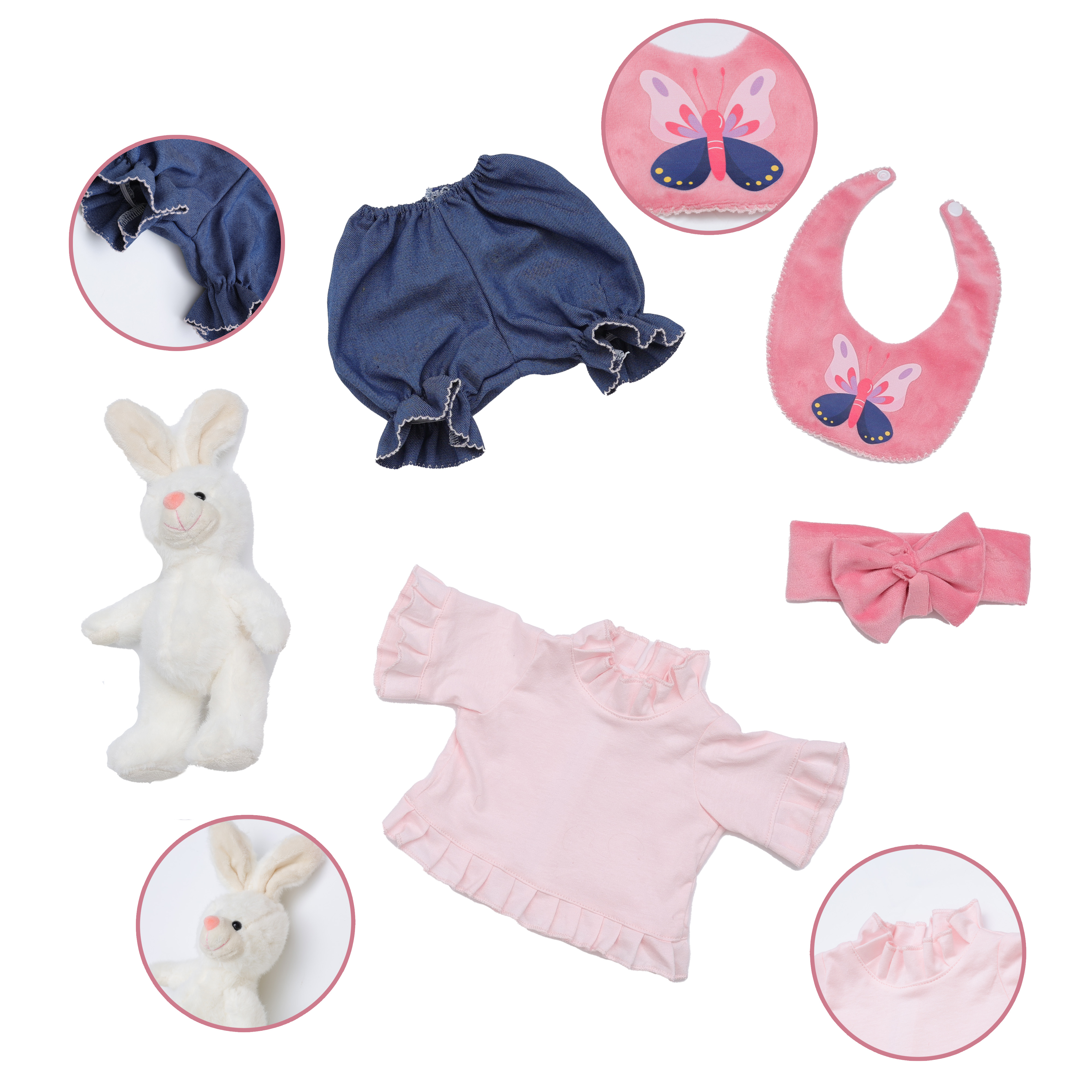 35pcs Cloveray Reborn Baby Dol - مراجعة Baby Clothing Accessories وسعره